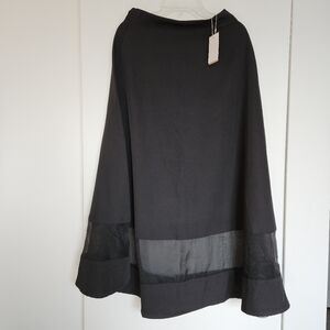 Japanese Black Cutout Skirt